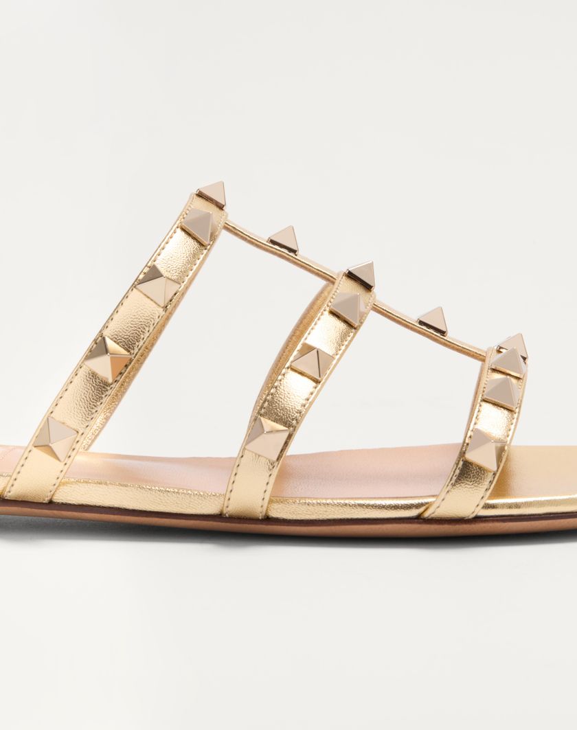ROCKSTUD LAMINATED NAPPA SLIDE SANDAL - Image 6